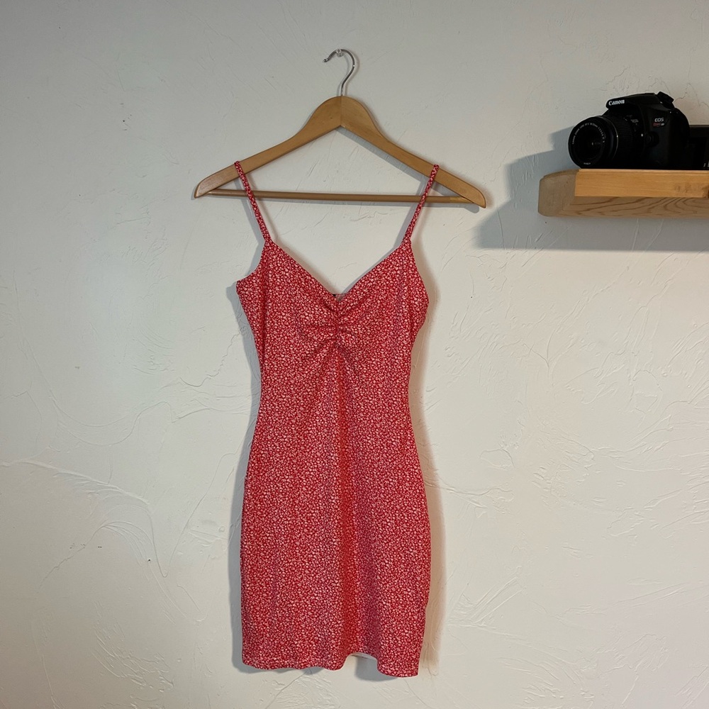 Windsor Red & white flowers dress M